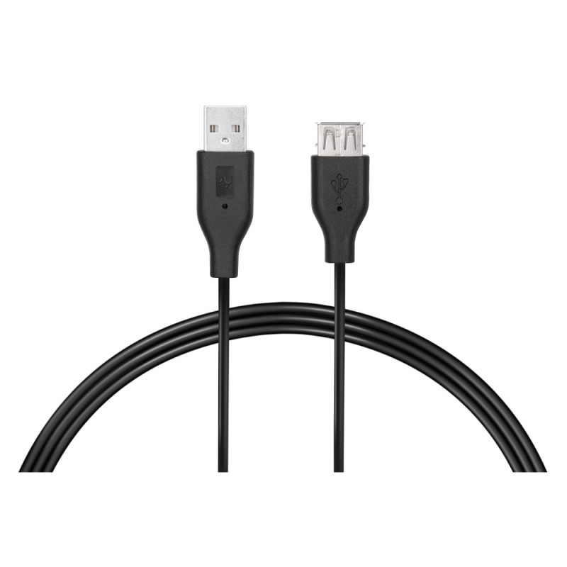 2E Cable USB-A (AM/AF), 3m, black (2E-W-3168M3)