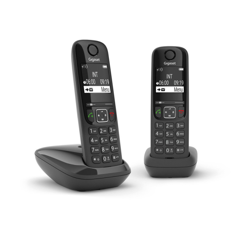 Gigaset Cordless Phone DECT AS690 DUO Black