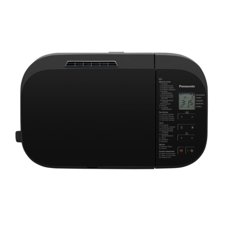 Panasonic bread maker 550W, programs-28, max weight -1.25kg, form-rectangle, plastic, black (SD-R2530KTS)