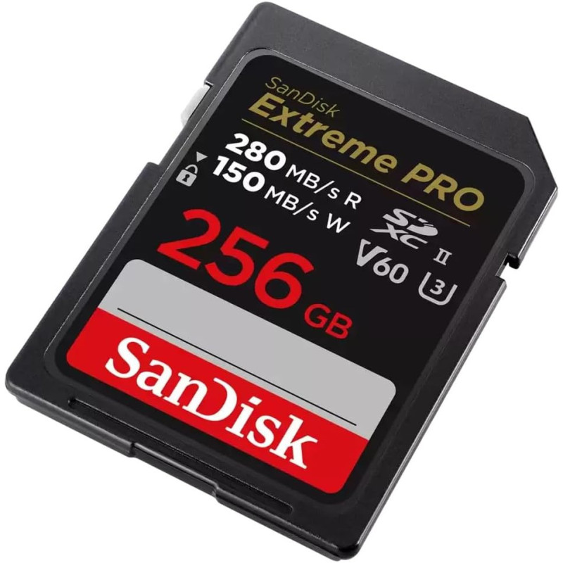 SanDisk SD 256GB C10 UHS-II U3 R280/W150MB/s Extreme Pro V60 (SDSDXEP-256G-GN4IN)