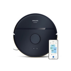 Philips Робот-пилосос Philips Series 2000, h=9.7см, вологе прибирання, конт пил -0.38л, вода -0.3л, автон. робота до 120хв, EPA 11, Wi-Fi, темно-синій (XU2000/15)