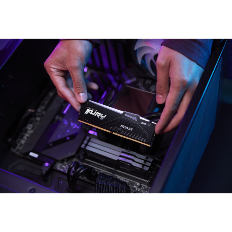 Kingston Memory DDR5 32GB 4800 FURY Beast Black RGB