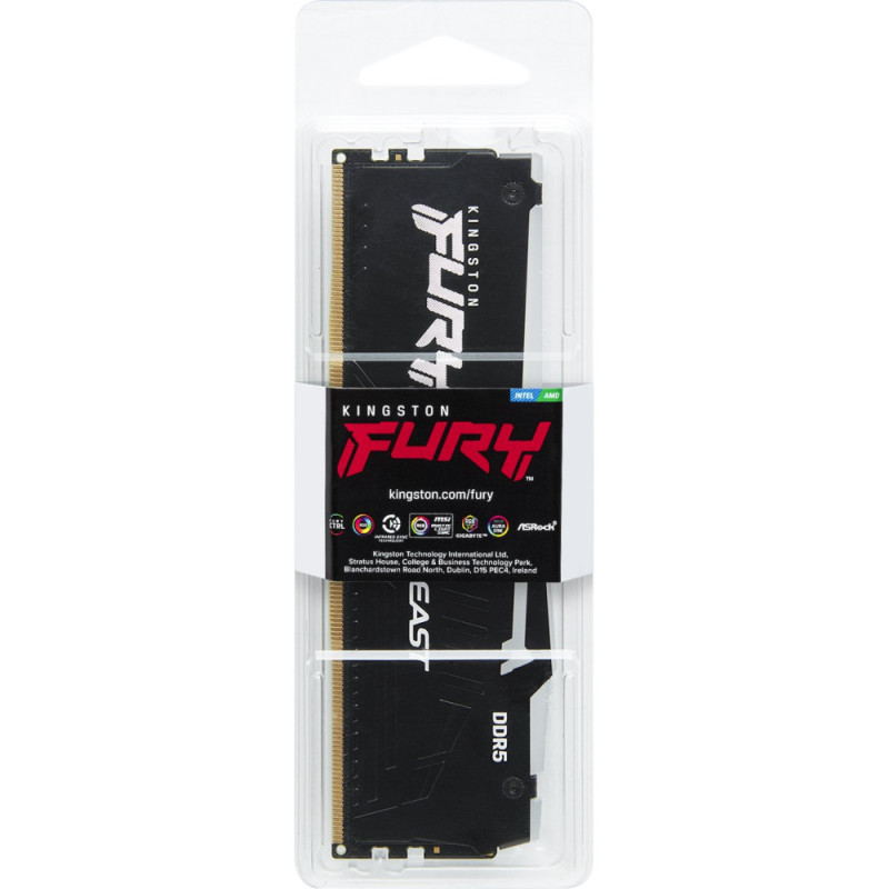 Kingston Memory DDR5 32GB 4800 FURY Beast Black RGB