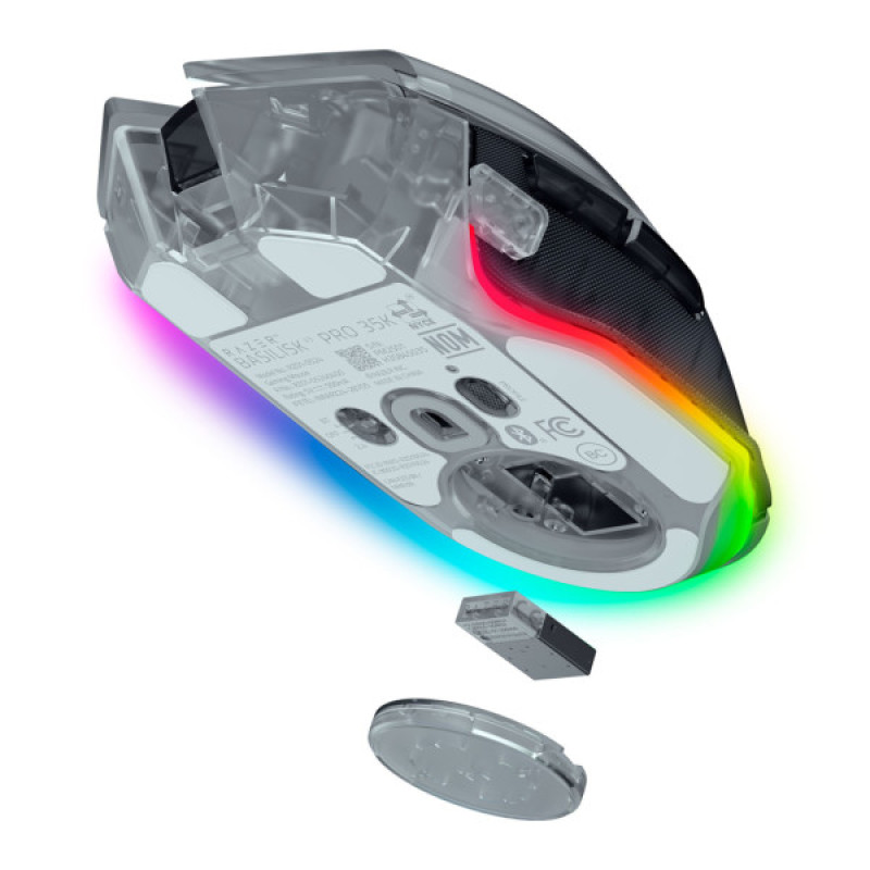Мышка Razer Basilisk V3 Pro 35K Wireless/Bluetooth/USB Phantom White (RZ01-05240400-R3G1)