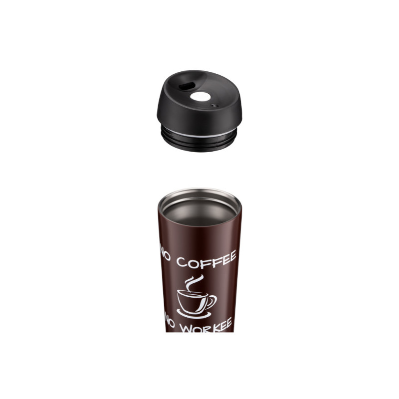 ARDESTO Travel mug Coffee Time 450 ml, s/s, brown (AR2645CB)