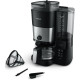 Philips Coffe maker drip All-in-1 Brew, 1.25L, grain+ ground, display, coffee pot warmer, grinder, black (HD7900/50)
