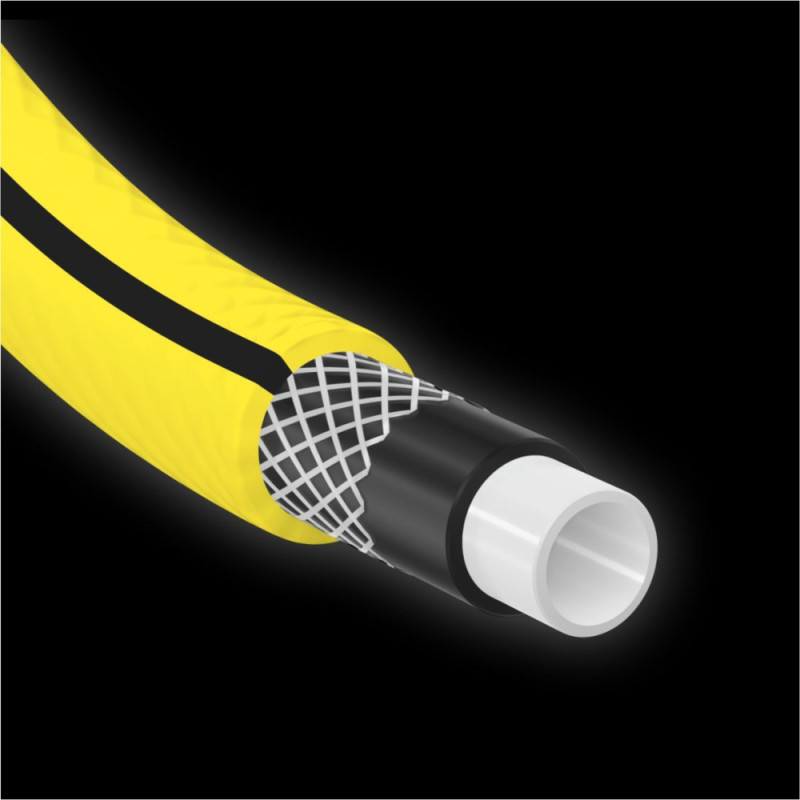 Cellfast Garden hose 4YELLOW 3/4  20m, 4 layers, up to 20 Bar, -10...+50°C (10-520)