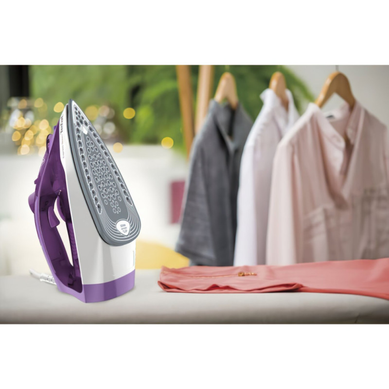 Tefal iron Express Steam, 2400W, 270ml, steam boost -165g, constant steam - 35g, ceramic soleplate, violet (FV2836E0)