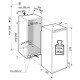 Liebherr Single door cooler built-in, 177x55.9х54.6, 291L, 1door, A++, ST, display int, BioFresh, white (IRBD5120)