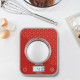 Tefal Весы Tefal кухонные Optiss, 5кг, AAAx2 в компл, стекло, красный (BC50D7V0)