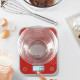 Tefal Весы Tefal кухонные Optiss, 5кг, AAAx2 в компл, стекло, красный (BC50D7V0)