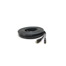 Кабель мультимедійний HDMI M to HDMI M 15.0m V1.4 black Merlion (YT-HDMI(M)/(M)SLIM-15m/06971)