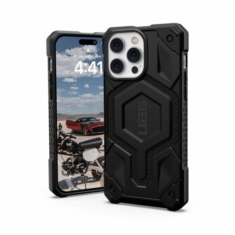 UAG Чехол для Apple iPhone 14 Pro Max Monarch Pro Magsafe, Kevlar Black