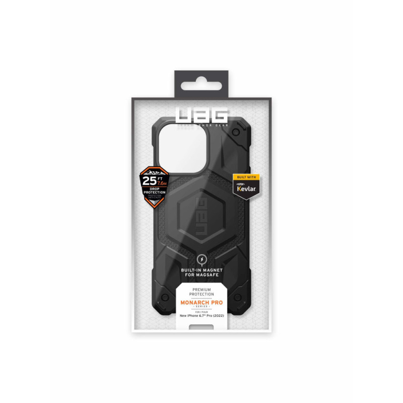 UAG Чехол для Apple iPhone 14 Pro Max Monarch Pro Magsafe, Kevlar Black