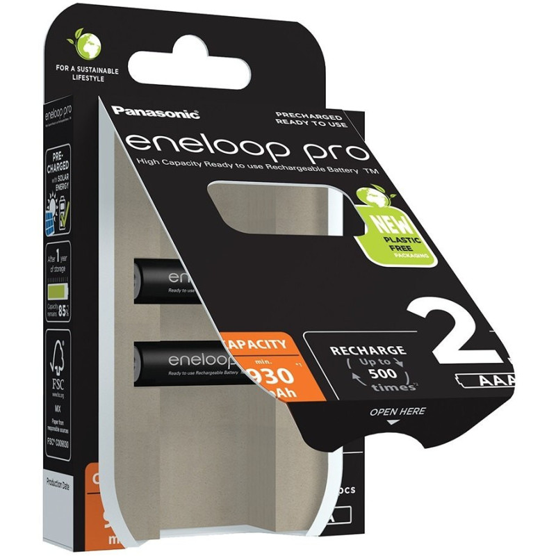 Panasonic Аккумулятор Eneloop Pro AAA 930 mAh 2BP