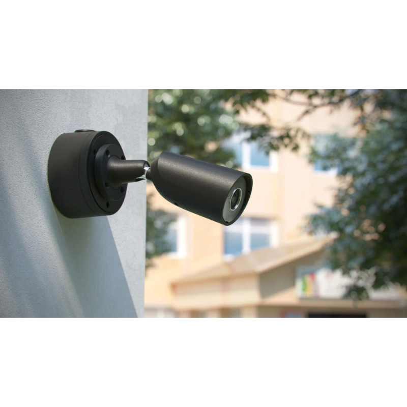 Ajax BulletCam wired IP camera, 8mp, 2.8mm, Poe, True WDR, IP 65, IR 35m, audio, viewing angle 100° to 110°, outdoor, black (000039300)