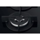 Whirlpool Hob gas on glass, 60cm, cast-iron, burner with a double row of flames, black (GOR625/NB1)