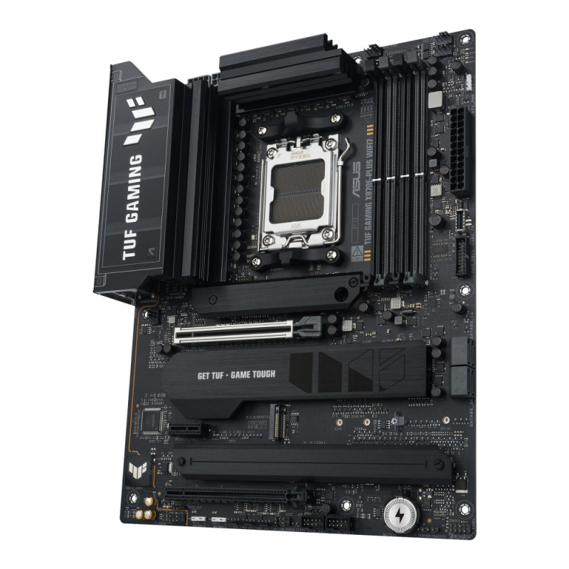 ASUS Материнcкая плата TUF GAMING X870E-PLUS WIFI7 sAM5 X870E 4xDDR5 M.2 HDMI WiFi BT ATX (90MB1M70-M0EAY0)