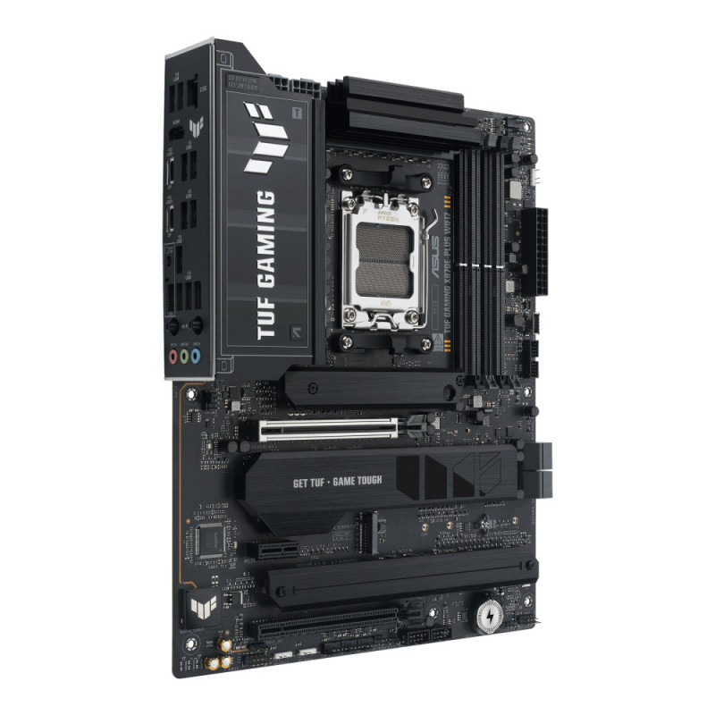 ASUS Материнcкая плата TUF GAMING X870E-PLUS WIFI7 sAM5 X870E 4xDDR5 M.2 HDMI WiFi BT ATX (90MB1M70-M0EAY0)