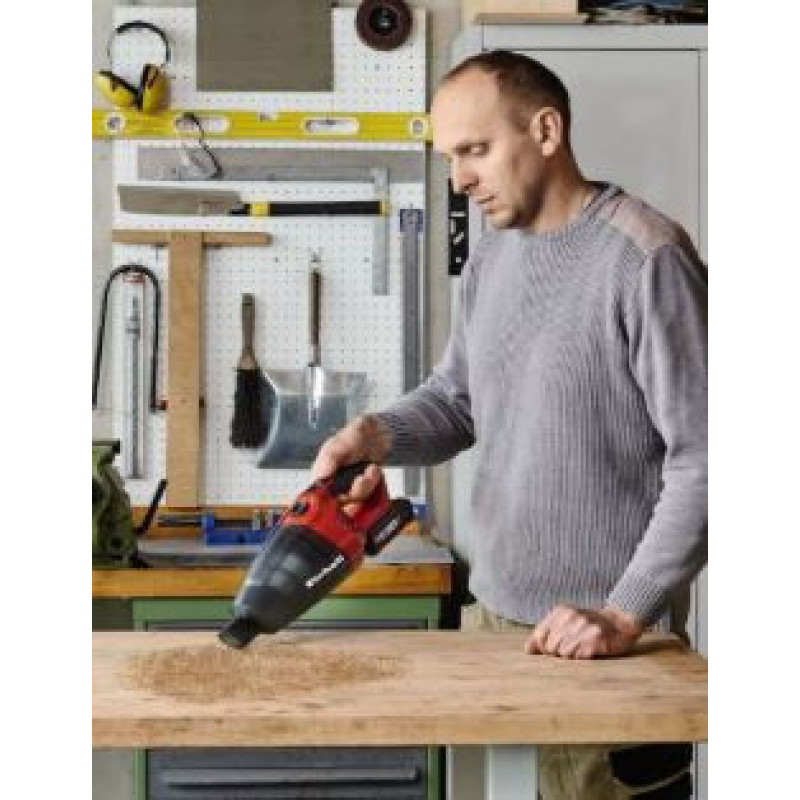 Einhell Пилосос професійний акумуляторний TE-VC 18 Li-Solo, PXC 18В, 42мБар, контейнер 0.54л, 0.22кг, без АКБ та ЗП (2347120)