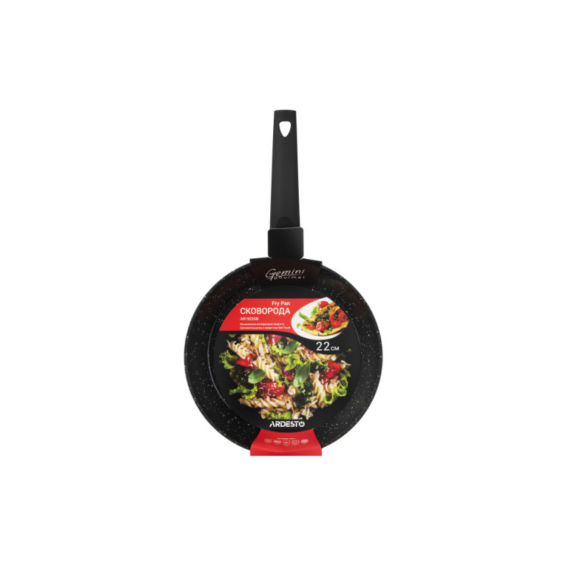 ARDESTO Gemini Gourmet[Fry pan Gemini Gourmet Spoleto, 22cm, aluminium, black] (AR1922GB)