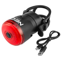Neo Tools Bicycle tail lamp, 30 lumens, 0.5W, USB, 400 mAh, 6 lighting functions, STOP function, IPX6 (91-003)