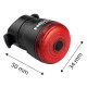 Neo Tools Bicycle tail lamp, 30 lumens, 0.5W, USB, 400 mAh, 6 lighting functions, STOP function, IPX6 (91-003)