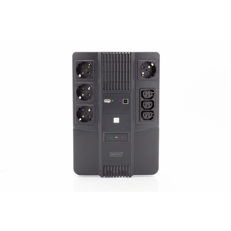 Digitus Источник бесперебойного питания All-in-One, 600VA/360W, LED, 4xSchuko+3xC13, RJ45, USB (DN-170110)