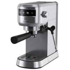 Electrolux Coffe maker carob, 1L, ground, hand capuchino maker, LED display, cup warmer, inox (E6EC1-6ST)