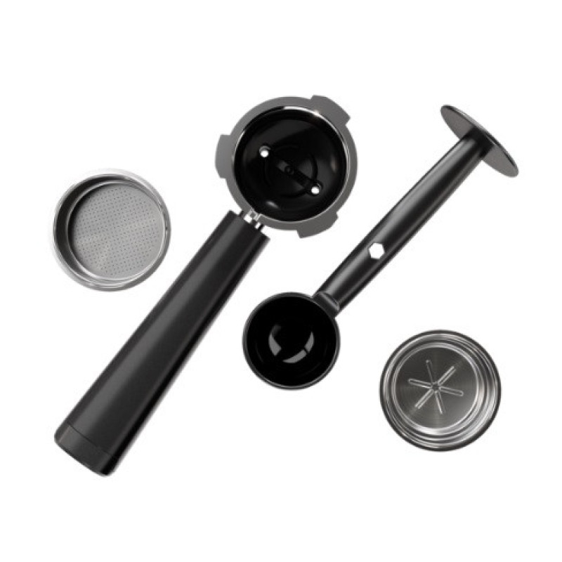 Electrolux Coffe maker carob, 1L, ground, hand capuchino maker, LED display, cup warmer, inox (E6EC1-6ST)