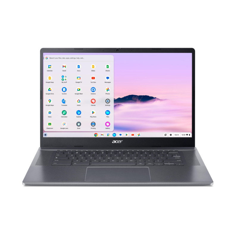 Acer Ноутбук Chromebook Plus CB515-2H 15" FHD IPS, Intel i5-1235U, 16GB, F512GB, UMA, ChromeOS, серый (NX.KNUEU.004)