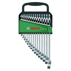 Bosch spanners, set of 15, combination, 6-21 mm, CrV (1.600.A02.Z9E)