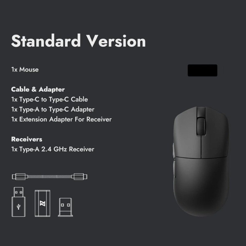 Lemokey Mouse G1 USB-A/USB-C/WL/BT, 8K, білий (G1-A1)