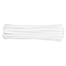 Neo Tools Cable Tie, 75pcs, Plastic, 7.6x500mm, White (01-614)