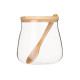 ARDESTO Jar Midori Sugar, 500ml, glass, bamboo, transparent (AR1350BHS)