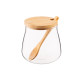 ARDESTO Jar Midori Sugar, 500ml, glass, bamboo, transparent (AR1350BHS)