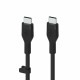Belkin сable USB-C > USB-C charge/data, 3m, 60W, Type-C, SILICONE, with clip, black (CAB009BT3MBK)