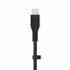 Belkin сable USB-C > USB-C charge/data, 3m, 60W, Type-C, SILICONE, with clip, black (CAB009BT3MBK)
