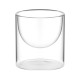 ARDESTO Double wall dessert glasses set, 220ml, 2pcs, borosilicate glass, transparent (AR2622BCR)