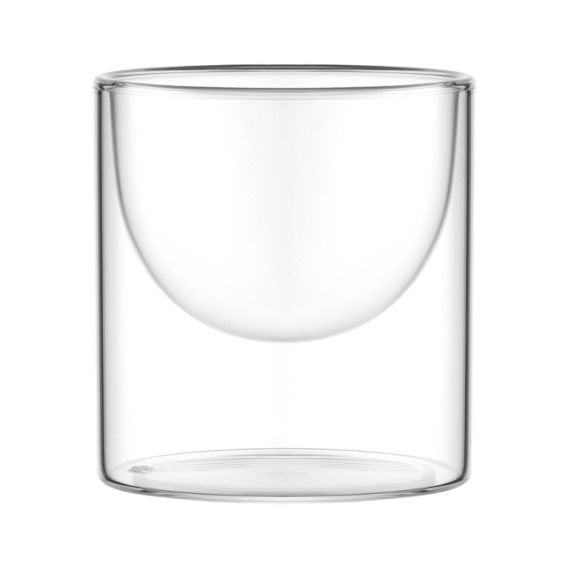 ARDESTO Double wall dessert glasses set, 220ml, 2pcs, borosilicate glass, transparent (AR2622BCR)