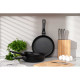 ARDESTO Deep Fry pan with removable handle Gemini Bari, 28cm, aluminium, black (AR1228B)