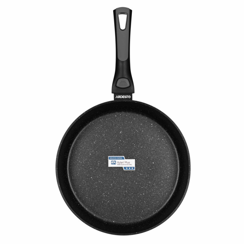 ARDESTO Deep Fry pan with removable handle Gemini Bari, 28cm, aluminium, black (AR1228B)