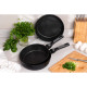 ARDESTO Deep Fry pan with removable handle Gemini Bari, 28cm, aluminium, black (AR1228B)