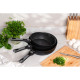 ARDESTO Deep Fry pan with removable handle Gemini Bari, 28cm, aluminium, black (AR1228B)