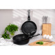 ARDESTO Deep Fry pan with removable handle Gemini Bari, 28cm, aluminium, black (AR1228B)