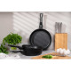 ARDESTO Deep Fry pan with removable handle Gemini Bari, 28cm, aluminium, black (AR1228B)