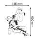Bosch Miter saw GCM 800 SJ with broaching, 1400 W, disk 216 mm, L and P rotation 47 degrees, L inclination 45 degrees, 13.5 kg (0.601.B19.000)