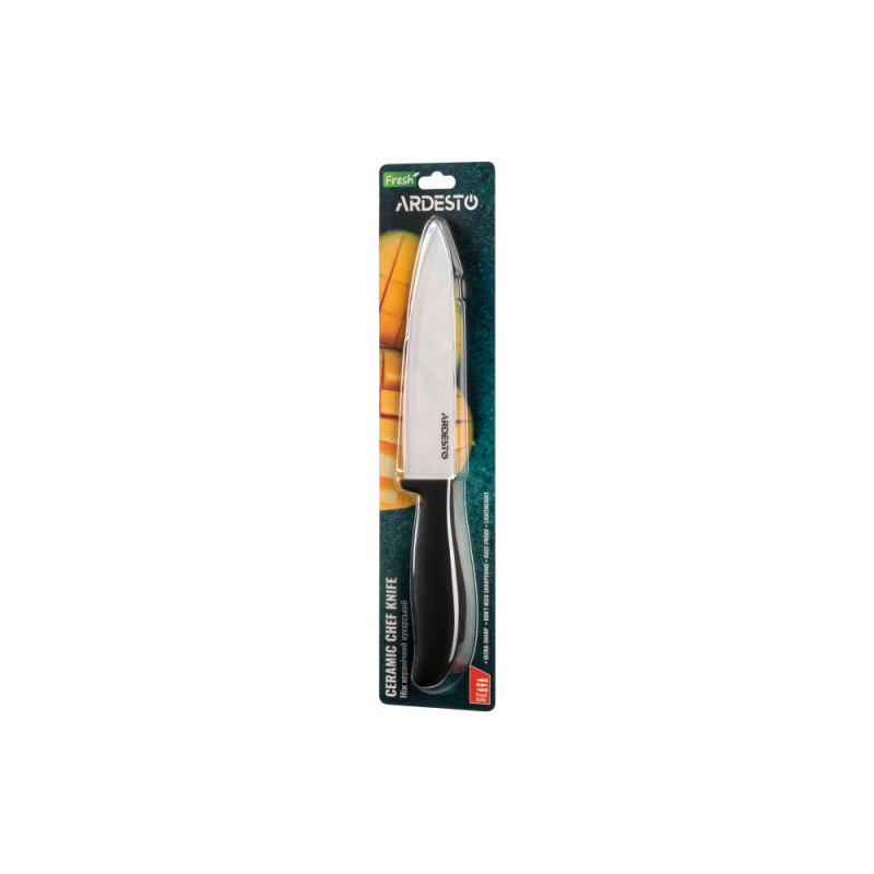 ARDESTO Ceramic Chef Knife Fresh 27.5 cm, black, ceramics/plastic (AR2127CB)