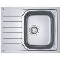 Franke Мийка кухонна Spark, нерж.сталь, прямокутник, з крилом, 635х500х160мм, чаша - 1, накладна, SKL 611-63, нерж декор (101.0598.808)