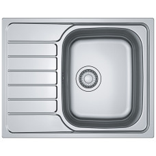 Franke Мийка кухонна Spark, нерж.сталь, прямокутник, з крилом, 635х500х160мм, чаша - 1, накладна, SKL 611-63, нерж декор (101.0598.808)